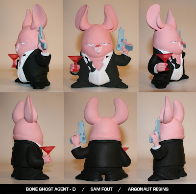 Argonaut Resins x Sam Fout Bone Ghost Agent Resin Figures - Bone Ghost Agent D