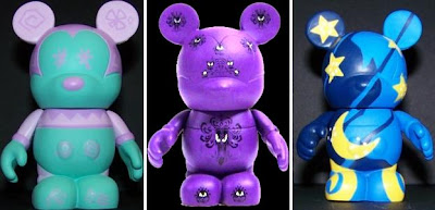 Disney’s Vinylmation Park Series 1 3 Inch Mickey Mouse Figures - Teacup, Haunted Mansion & the Sorcerer's Hat (from Fantasia)