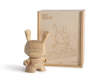 Kidrobot - Wood Dunny Chiseler and Packaging by David Weeks