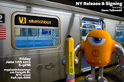 Sketchbot by Steve Talkowski Release Party at myplasticheart