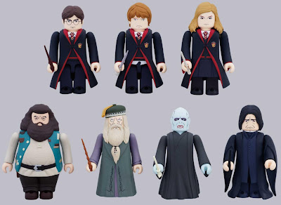 Harry Potter and the Deathly Hallows Party 1 Kubrick Series by Medicom - Harry Potter, Ron Weasley, Hermione Granger, Rubeus Hagrid, Albus Dumbledore, Lord Voldemort & Severus Snape