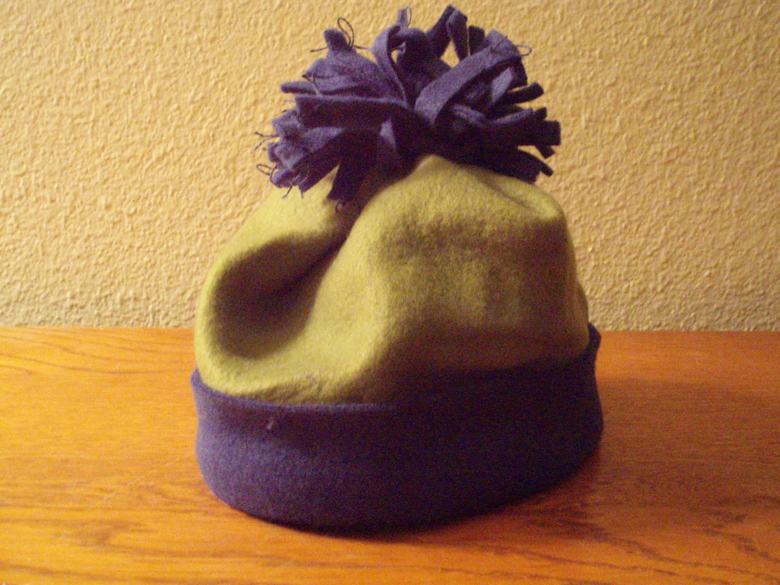 All Homemade Fleece Hat