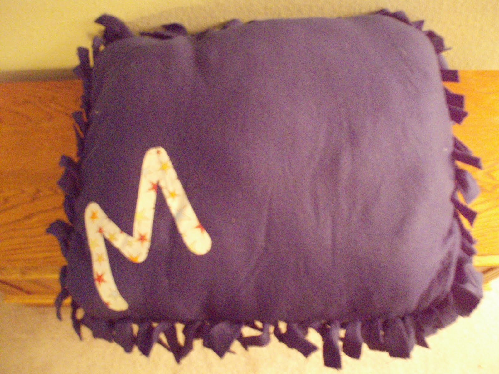 All Homemade Oversized Fleece Pillows