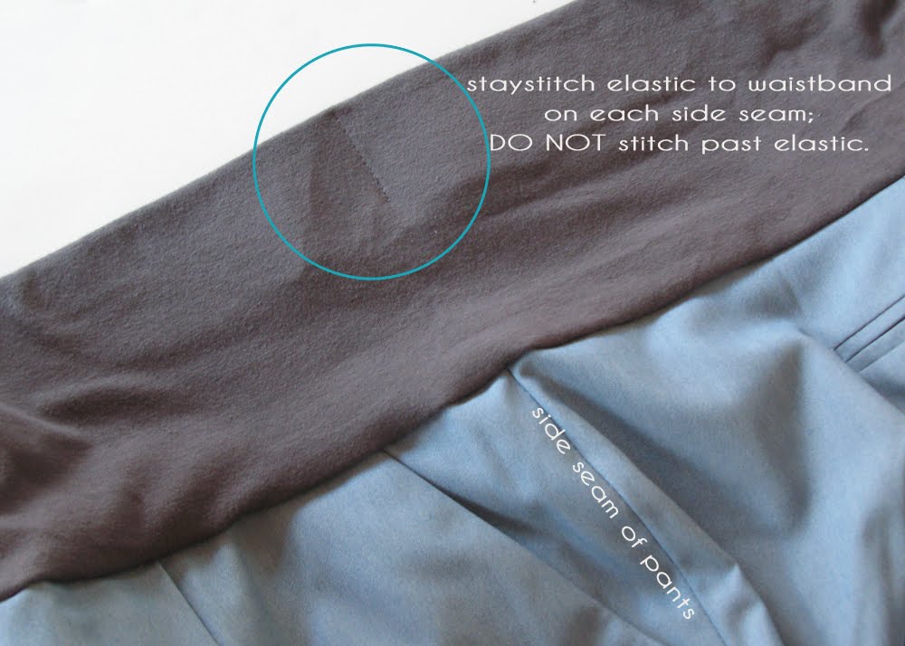 Modest Maven Converted Maternity Pants Tutorial