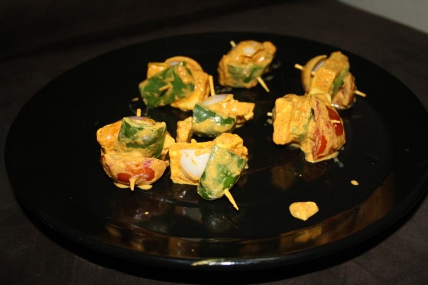 Microwave Paneer Tikka Baked Paneer Tikka Indian Microwave Recipes