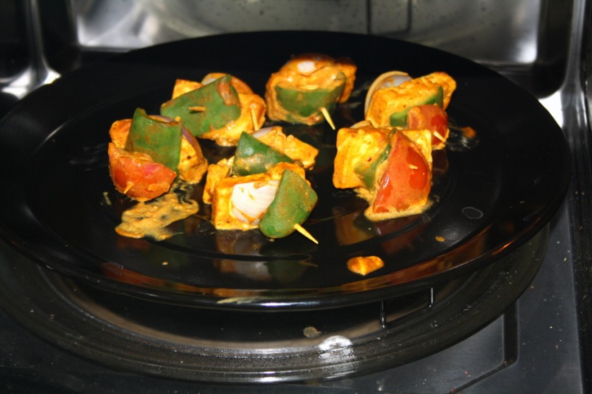 Microwave Paneer Tikka Baked Paneer Tikka Indian Microwave Recipes