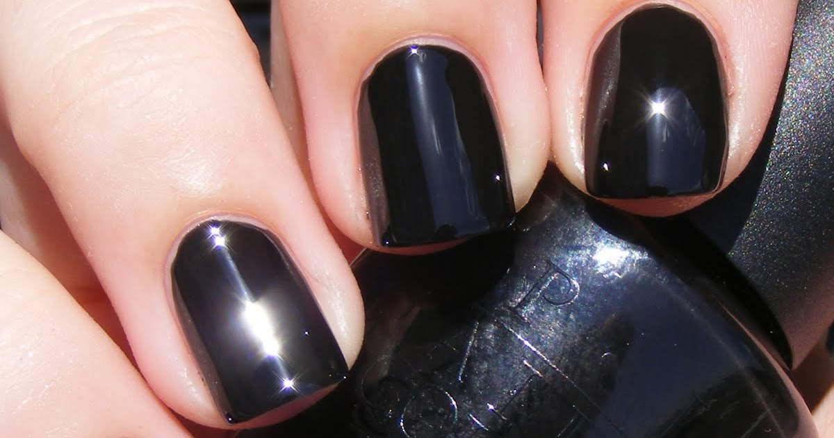 1. OPI Nail Lacquer in "Black Onyx" - wide 6