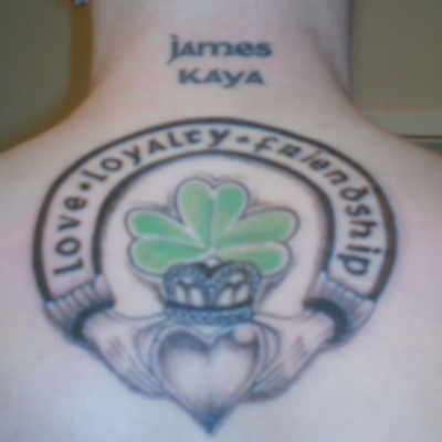 Celtic Knot Clover Tattoo by ~karadarkthorn on deviantART. Irish love symbol 