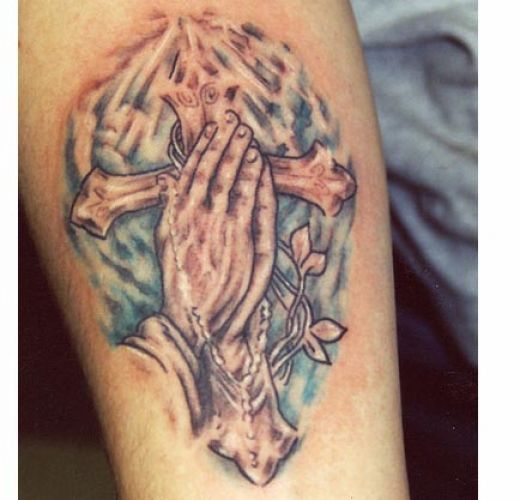 This cross tattoo design is