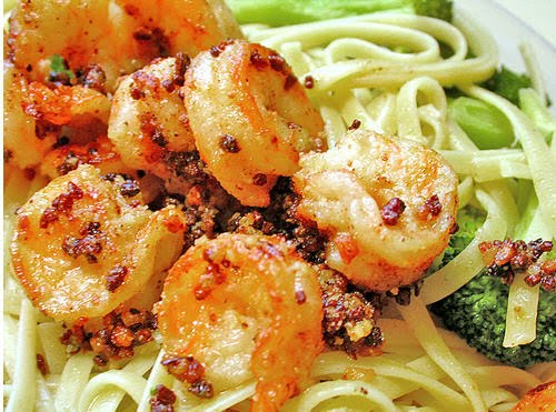 Garlic shrimp scampi
