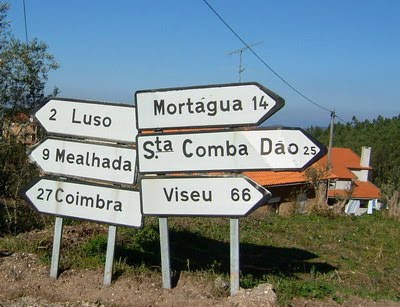 essa placa fica em Bussaco