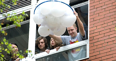 A window in Yates Hall is the