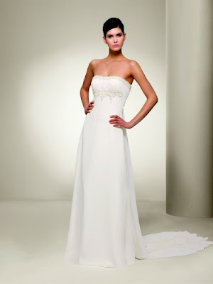 Chiffon wedding dress