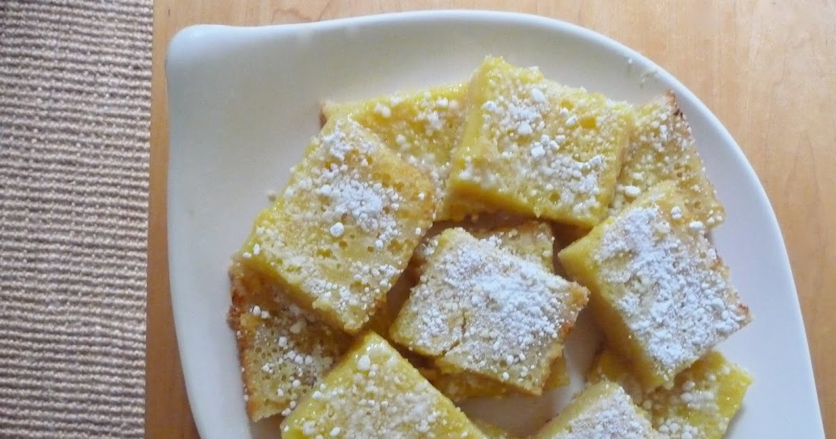 dinner party lemon bars, and a little history