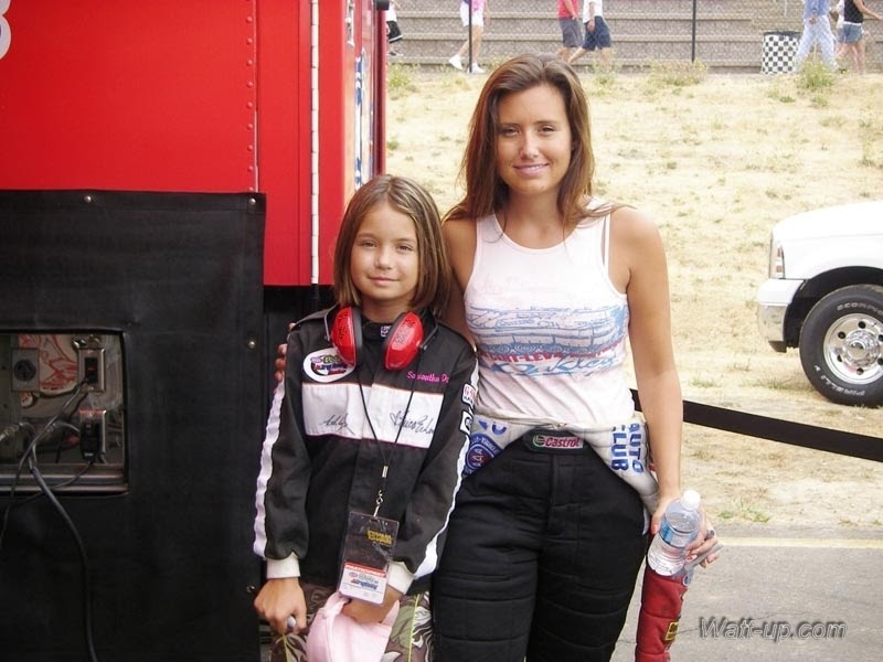 beautiful women athlete ASHLEY FORCE Off racing
