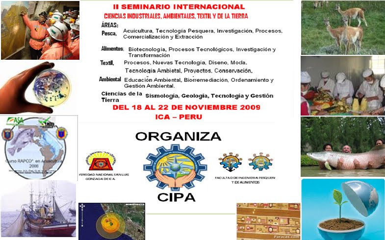 II SEMINARIO INTERNACIONALEN CIENCIAS INDUSTRIALES, AMBIENTALES, TEXTIL Y CIENCIAS DE LA TIERRA