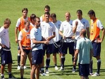 Training at Coverciano
