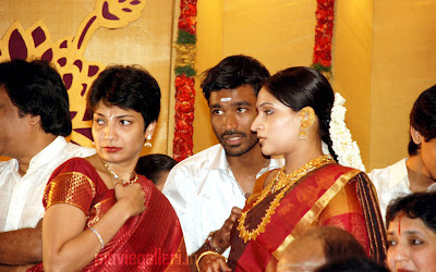 Aishwarya and Dhanush at soundarya rajinikanth wedding