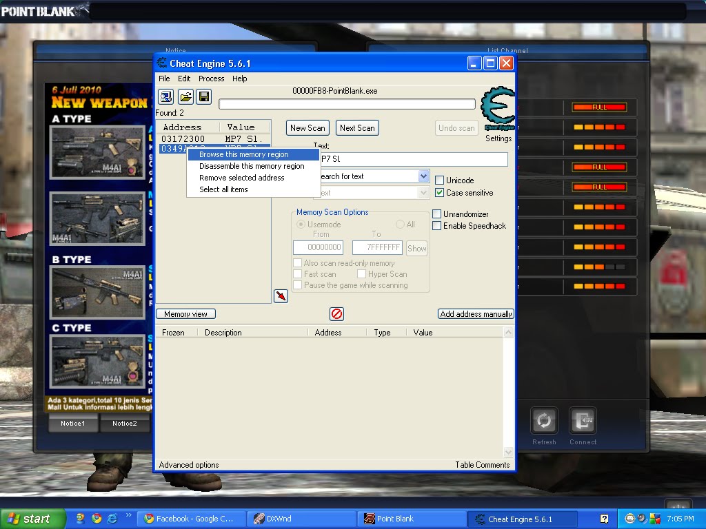 Uce undetectable cheat engine