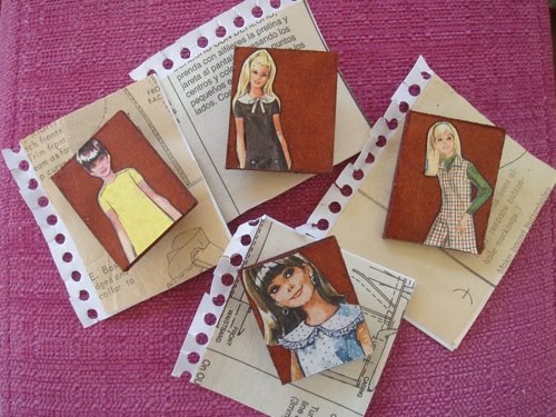 Wooden Brooches