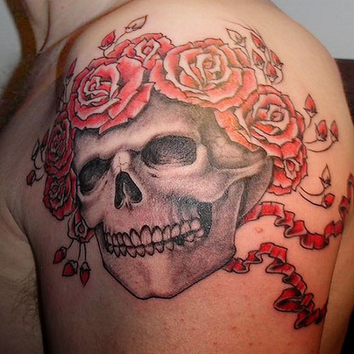 skull mexican tattoo designs and once again not dreadful!