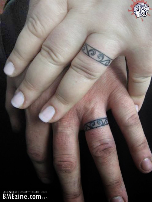 Wedding Ring Tattoos Tribal Choosing a tattoo is a careful process