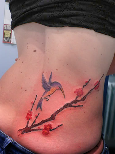 japanese hummingbird tattoo
