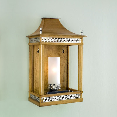 Seamans Furniture on Wooden Pavilion Lantern In Oak And Nickel From Charles Edwards