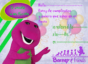 Barney . Tarjetas de cumpleaños para imprimirTarjetas de Cumpleaños para . (barney copia)