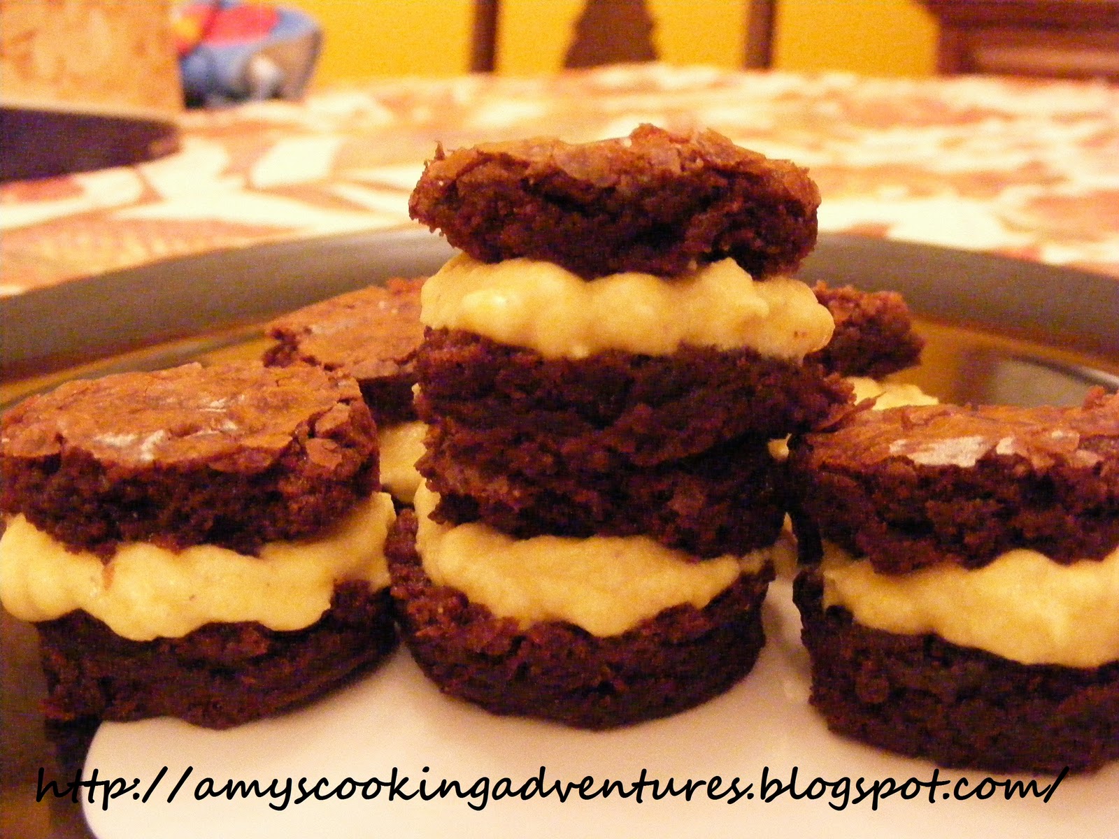 Brownie Bites with Pumpkin Cream Cheese Filling