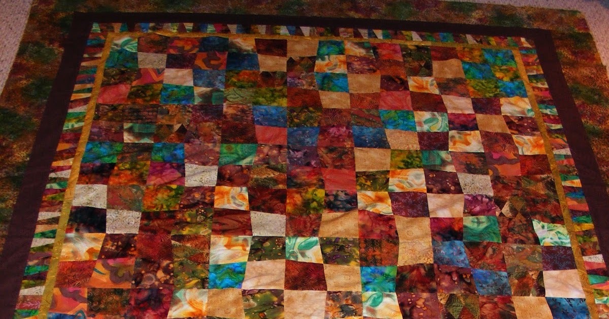 Coloradolady Ready For Quilting Brown Bag Quilt Project Quilt Top Finished