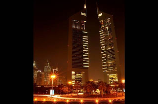 Emirates Towers in night