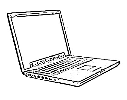Notebook Computer Technology Sketch - Image Sketch