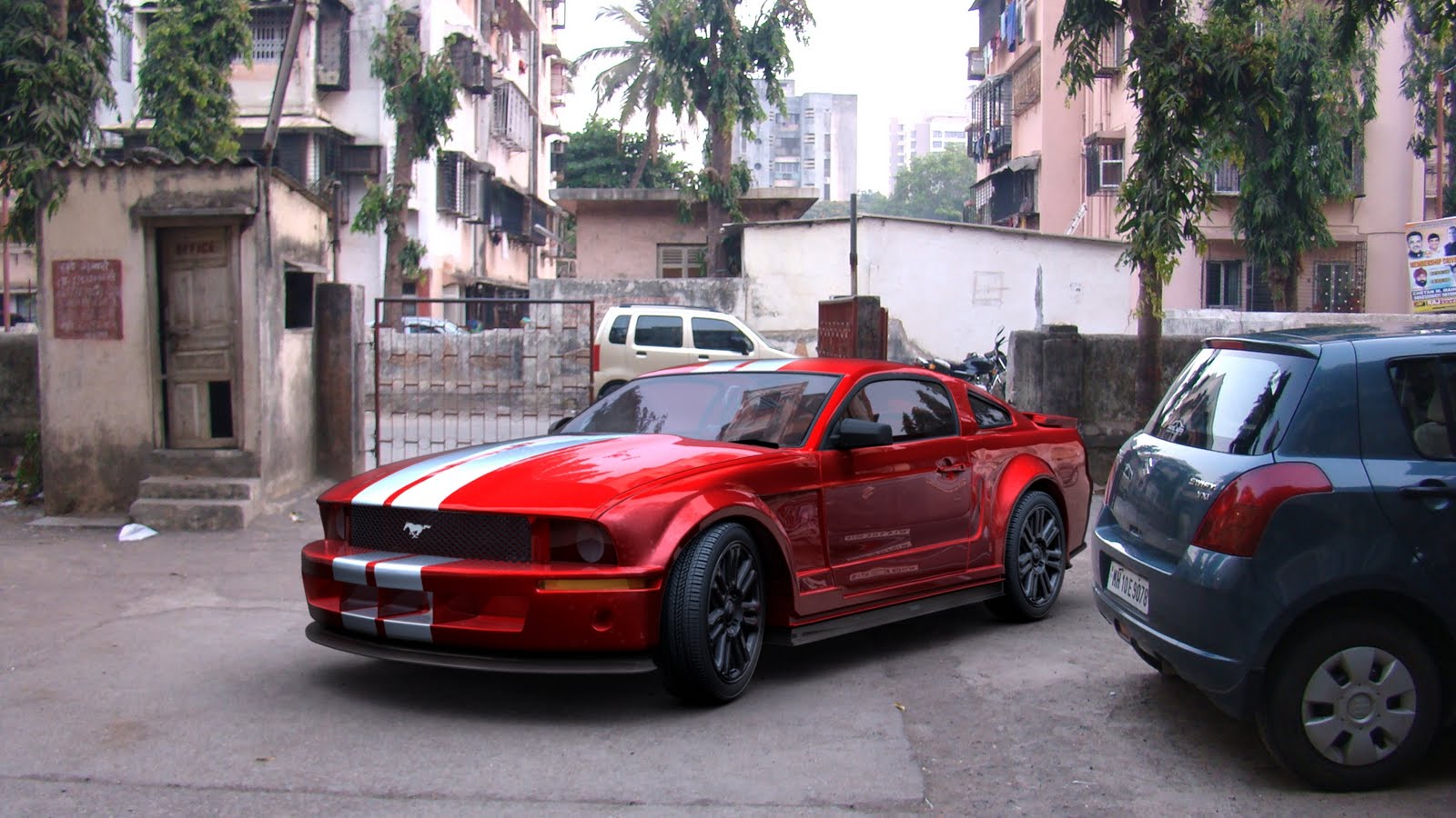 Light Matching Mustang. BEFORE