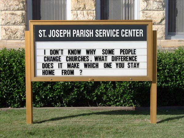 funny church signs semblance