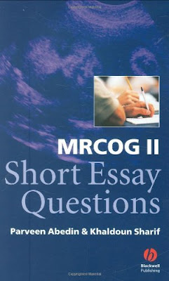 MRCOG II Short Essay Questions MRCOG+2