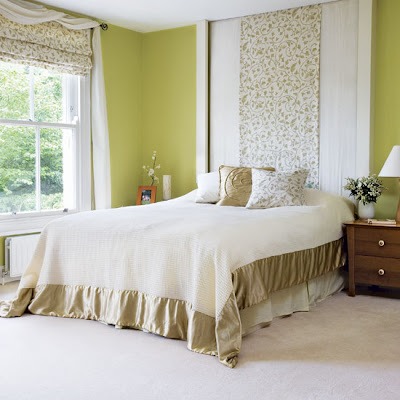 اللون الاخضر -- في الديكور ( اول موضوع ) Fresh+Green+Bedroom
