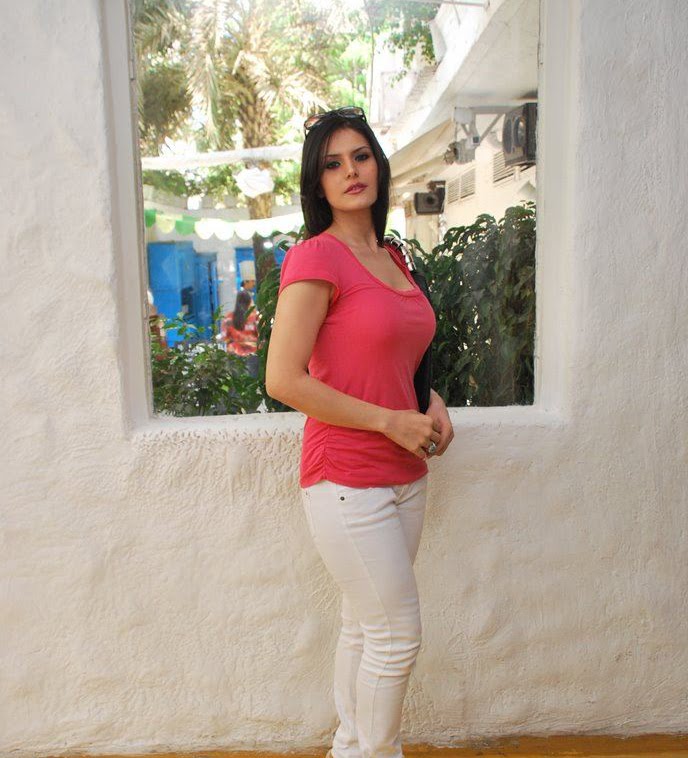 wallpapers of zarine khan in veer. Zarine khan in tight t-shirt