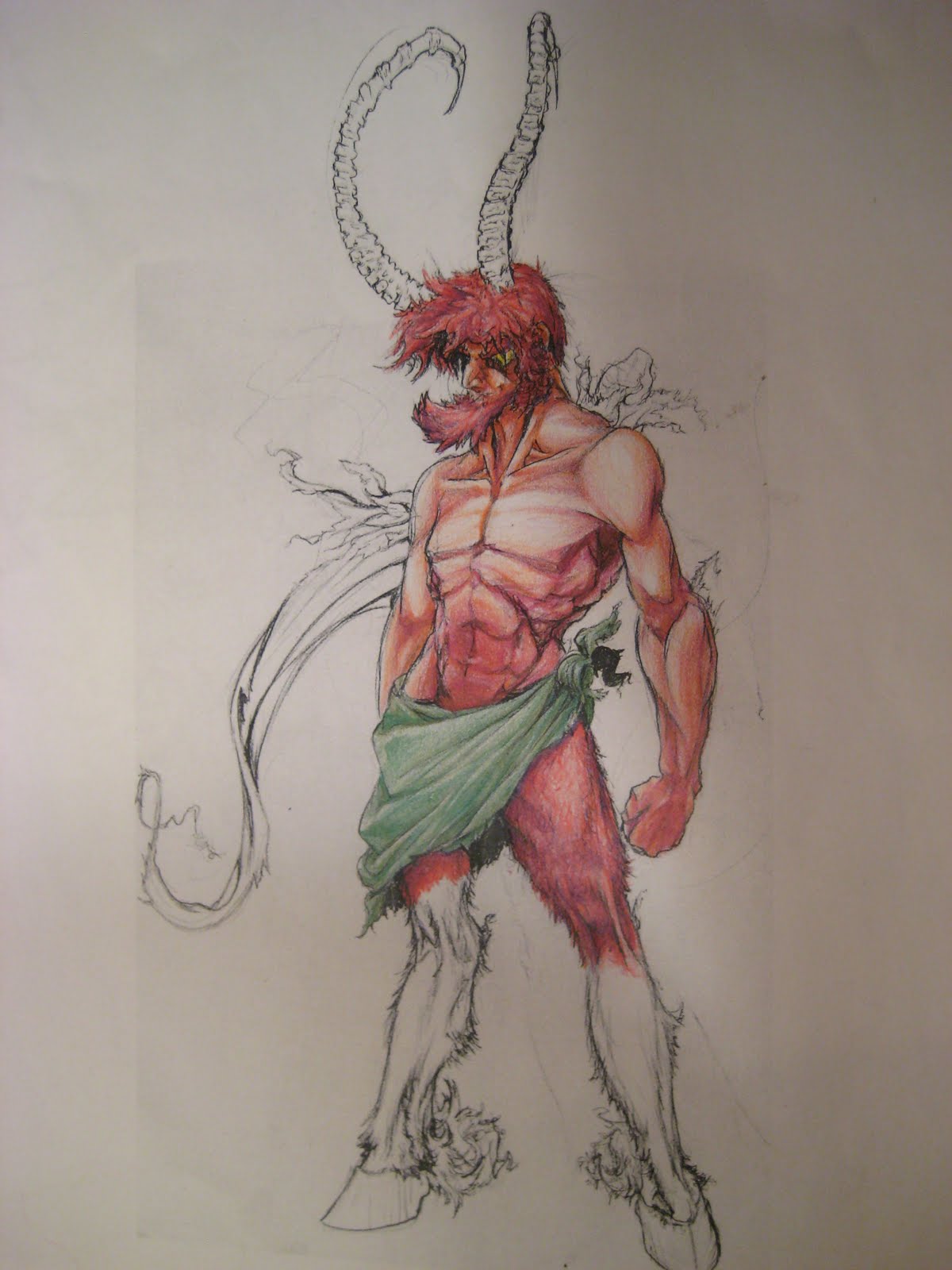 Satyr+-+pencil-colored+pencil.JPG
