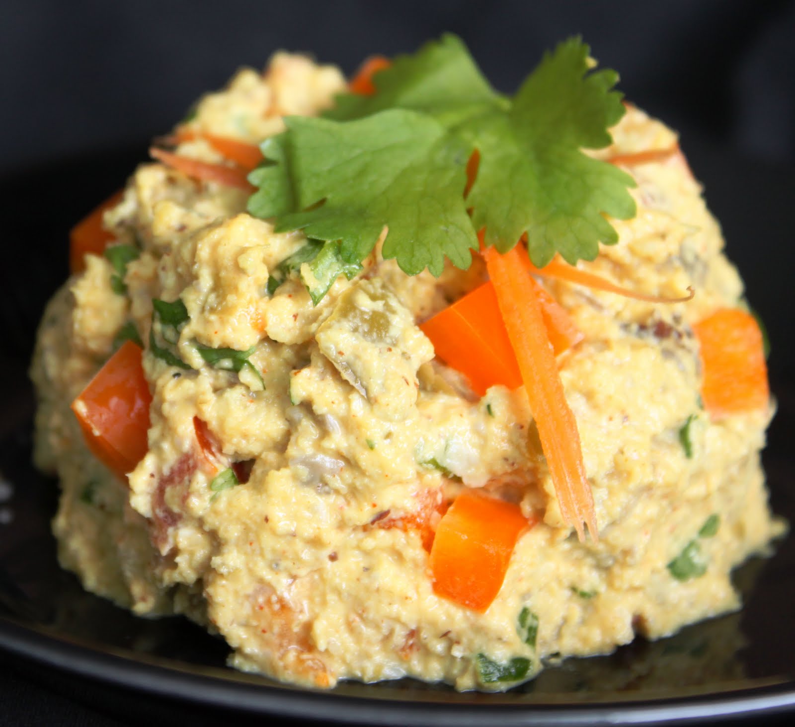 Geek gone raw Raw spanish scrambled "eggs"