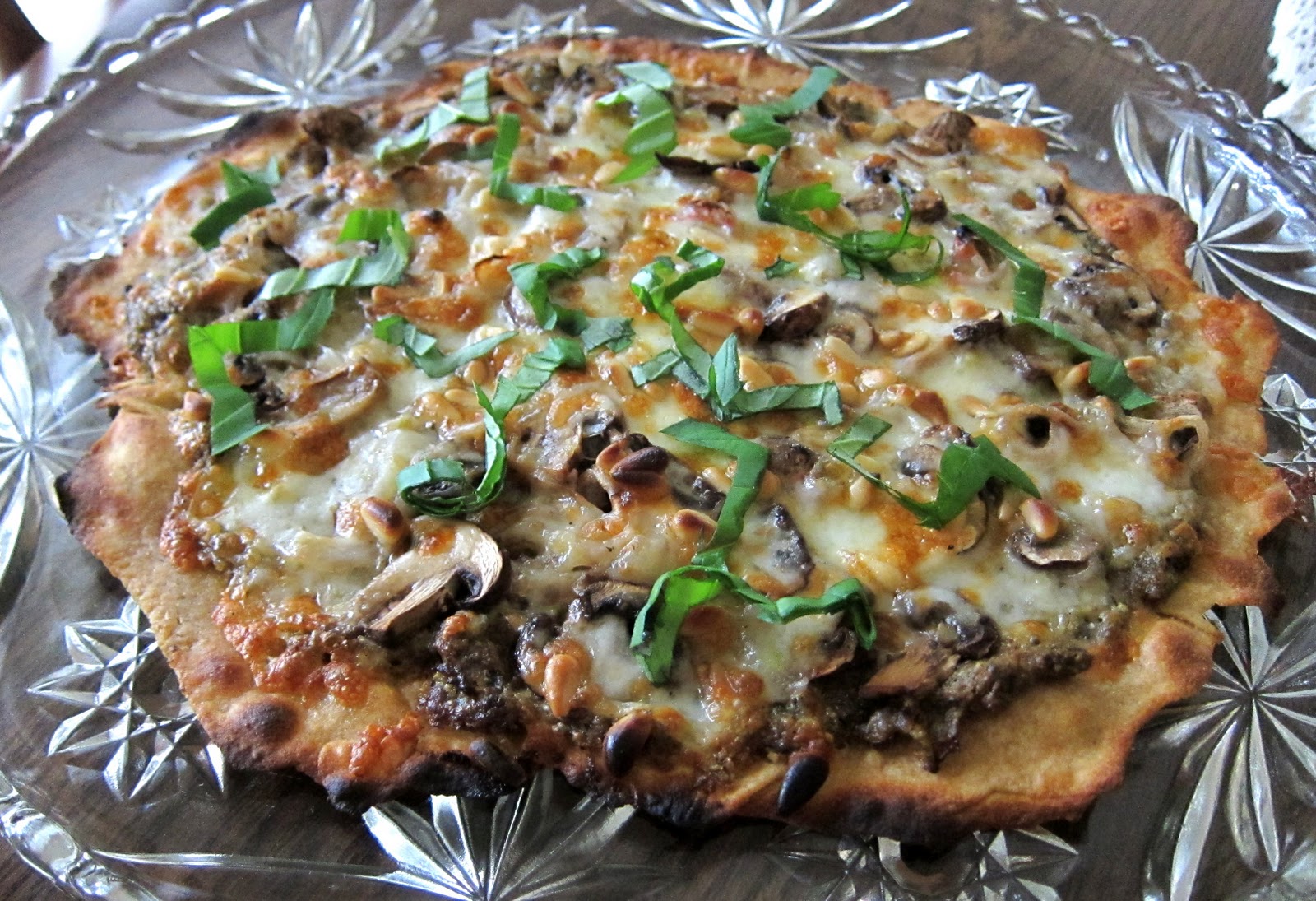 Garlic and Sea Salt Garlic Scapes and Pizza