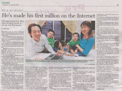 Straits Times Article on Ewen Chia