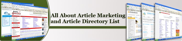 All About Article Marketing and Article Directory List