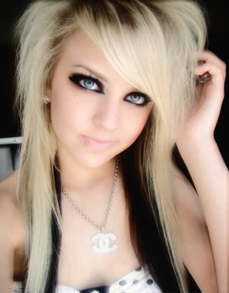 Prom and Wedding Dresses Cute Emo Girl Hairstyles