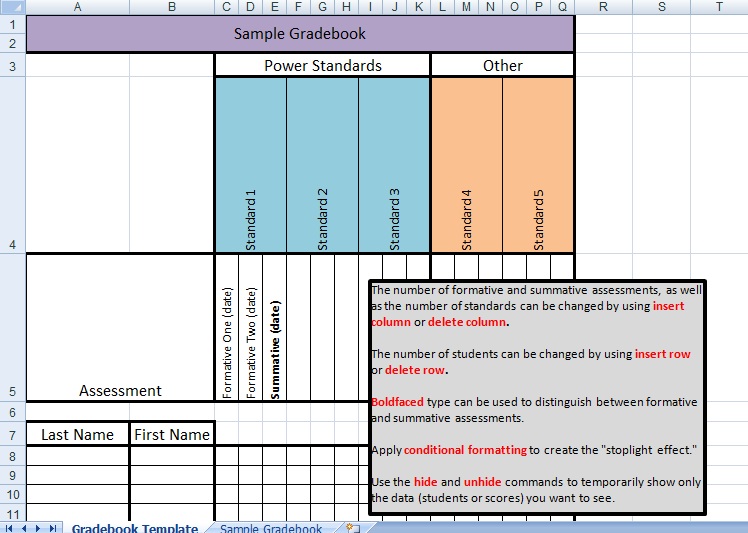free excel gradebook template student gradebook template