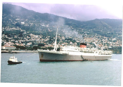 castle capetown funchal ships passenger madeira arriving 1960s ms
