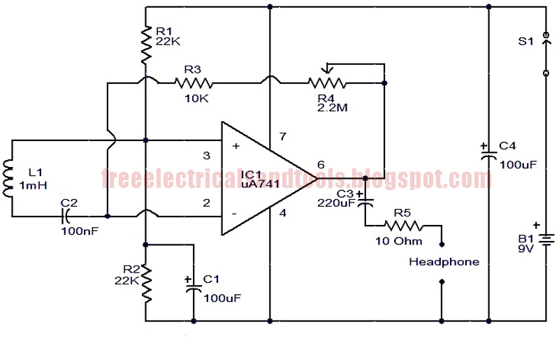 Light circuit diagram Sensor Circuit Using 741 IC