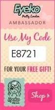 Use meu código em suas compras na Eyeko e ganhe um presente especial!