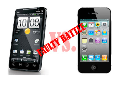 HTC EVO 4G vs. iPhone 4: The Battle of Faulty Popular Smartphone [Video]
