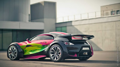 Citroen SURVOLT Concept Art Car by Francoise Nielly